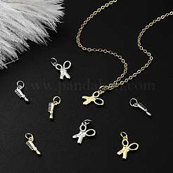 8Pcs 4 Styles Brass Pendants&nbsp;KK-CJ0004-13