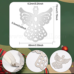 15Pcs Iron Etched Metal Embellishments Big Pendants&nbsp;IFIN-CA0001-62