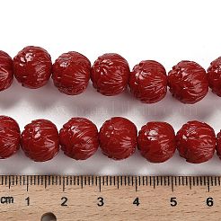 Synthetic Coral Carved Beads Strands&nbsp;CORA-H003-03