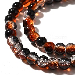 Crackle Glass Beads Strands&nbsp;CCG-C002-6mm-02