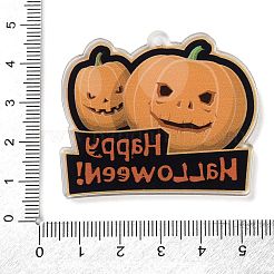 Halloween Theme Double Sided Printed Acrylic Pendants&nbsp;OACR-Z023-02C