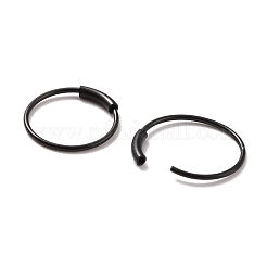 304 Stainless Steel Hoop Earrings Ion Plating(IP)&nbsp;STAS-Z037-02EB