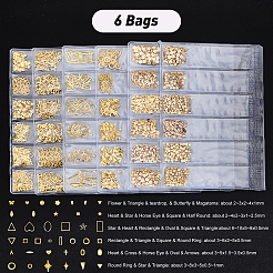 6Bags 6 Style Brass Cabochons&nbsp;MRMJ-CA0001-16
