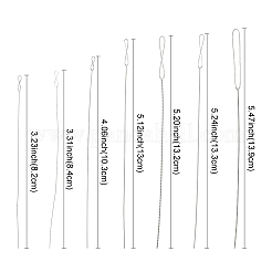 7pcs 7 Styles Stainless Steel Straight Sewing Embroidery Threads&nbsp;FIND-YWC0014-004