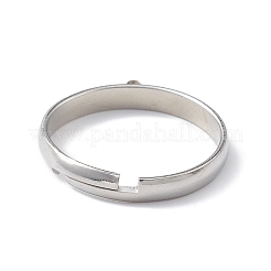 Non-Tarnish 304 Stainless Steel Loop Ring Bases&nbsp;KK-I674-02P-A