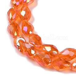 Transparent Electroplate Glass Beads Strands&nbsp;LS-EGLA-N013-T6mm-B09