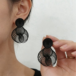 Alloy Stud Dangle Earrings&nbsp;WG62864-01