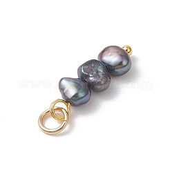 Dyed Natural Baroque Keshi Pearl Two Sides Polished Pendants&nbsp;PALLOY-JF04814-01