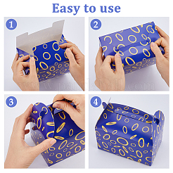 12Pcs Ring Printed Cardboard Paper Packing Boxes with Die Cut Hole Handles&nbsp;CON-WH0085-187