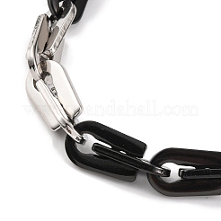 201 Stainless Steel Arch Links Chain Necklace&nbsp;NJEW-F222-38EBP-08