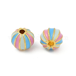 Brass Enamel Beads&nbsp;KK-Q081-03D-MG
