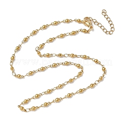 304 Stainless Steel Ball Link Chain Necklaces for Women&nbsp;NJEW-JN06037