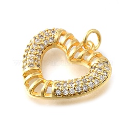 Brass Rhinestones Pendants&nbsp;KK-D362-05G
