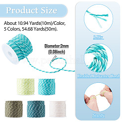 50M 5 Colors Braided Polyester Cord&nbsp;OCOR-TA0004-08