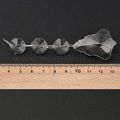 Transparent Glass Pendants for Curtains&nbsp;X-GLAA-WH0002-02
