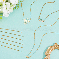 12Pcs 4 Styles 304 Stainless Steel Cable Chain Necklace Making&nbsp;STAS-SC0010-23G