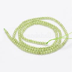 Natural Olive Quartz Beads Strands&nbsp;G-K185-17