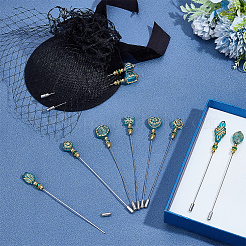 10Pcs Brass Brooches&nbsp;AJEW-PH01694