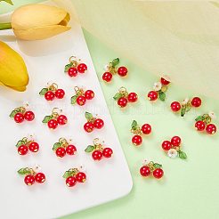 50Pcs Glass Pendants&nbsp;PALLOY-SZ00001