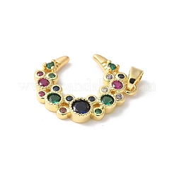 Brass Micro Pave Cubic Zirconia Pendants&nbsp;LS-KK-K403-02G-01
