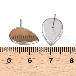 Tarnish Resistant 304 Stainless Steel Stud Earring Settings&nbsp;X-STAS-Q170-13