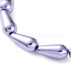 Electroplated Synthetic Non-Magnetic Hematite Beads Strands&nbsp;G-C248-H01-8x12mm