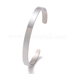 Non-Tarnish 304 Stainless Steel Open Cuff Bangle&nbsp;BJEW-G653-01P-05
