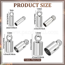 160Pcs 4 Styles Brass Cord Ends&nbsp;KK-PH0011-71