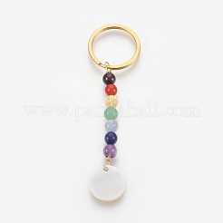 Natural Mixed Gemstone Keychain&nbsp;KEYC-JKC00172-M