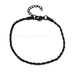 304 Stainless Steel Rope Chain Bracelets for Women&nbsp;BJEW-P395-01EB