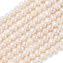 Natural Cultured Freshwater Pearl Beads Strands&nbsp;PA-CBAC463-01