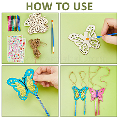DIY Butterfly Wind Chime Making Kits&nbsp;DIY-FH0010-12