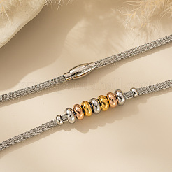 304 Stainless Steel Beads Bracelets&nbsp;FS-WG89CD2-01