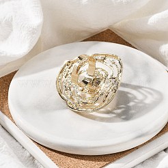 Round Alloy Adjustable Rings for Women&nbsp;LS-RJEW-B108-04KCG