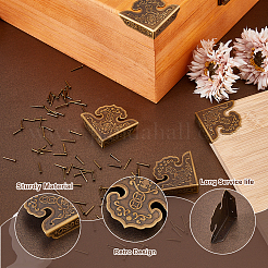 4Pcs Brass Box Corner Protectors&nbsp;FIND-FH0017-05AB