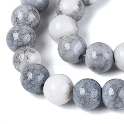 Opaque Ombre Effect Dyed Glass Beads Strands&nbsp;GLAA-Q106-04A-02