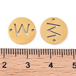 PVD Vacuum Plating 201 Stainless Steel Hollow Flat Round Links&nbsp;FIND-R149-03W-G