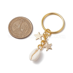Iron with Natural Cowrie Shell Keychain&nbsp;KEYC-JKC00854