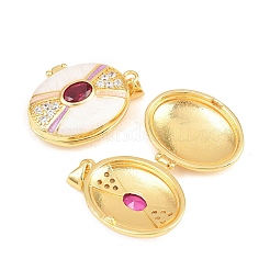 Brass Locket Pendants&nbsp;KK-D232-12G-03A