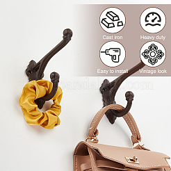 Iron Wall Mounted Hook Hangers&nbsp;AJEW-WH0415-28