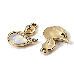 UV Plating Alloy Glass Pendants&nbsp;FIND-K032-35G