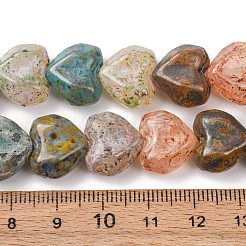 Painted Glass Beads Strands&nbsp;GLAA-B037-14