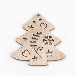 Undyed Wood Big Pendants&nbsp;WOOD-L007-14