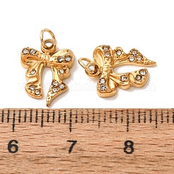 304 Stainless Steel Rhinestone Pendants&nbsp;RB-CBA350D-05G-A