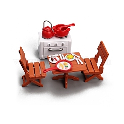 Plastic Table & Chairs & Stove Furniture Set Model&nbsp;PW-WGAFC70-01