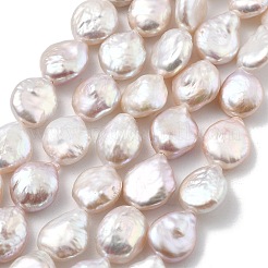 Natural Baroque Keshi Pearl Beads Strands&nbsp;PEAR-P064-18A-01A