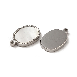 304 Stainless Steel with Shell Pendants&nbsp;STAS-L022-330P