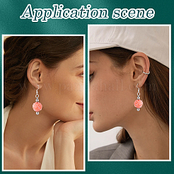 4 Pairs Iron Dangle Earring Findings&nbsp;EJEW-SC0010-90
