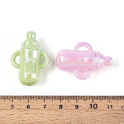 UV Plating Opaque Acrylic Beads&nbsp;OACR-T028-78