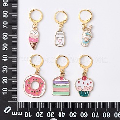 Dessert Theme Alloy Enamel Pendant Decorations&nbsp;HJEW-CJ00001